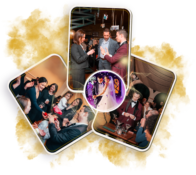 Exkluzív esküvői élmény, testközeli bűvészműsor